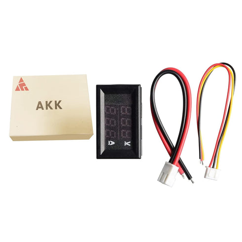 AKK LED Digital Voltmeter Ammeter Blue Red LED Amp Dual Digital Display Voltage Meter...