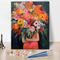 TUMOVO Adult Paint by Number Kits On Canvas Girls with Flowers Paint by Numbers DIY Acrylic Painting by Numbers Kids Paint-by-Number Kits Abstract...