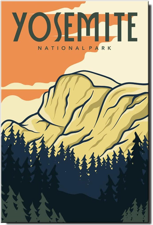 Yosemite Poster Fridge Magnet California Travel Souvenir National Park...