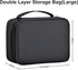 Large Capacity Electronics Accessories Organizer Travel Case with Adjustable Divider Waterproof Leather Cord Organizer Case Shockproof Tech Organi...
