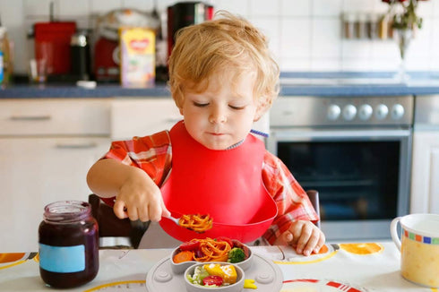 Baby Plate Silicone Toddler Plates Suction Placemat Divided Dishes for Kids and Infants One-Piece Strong Suction, BPA Free, Microwave Dishwasher S...