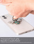 Allengel Bee Phone Ring Holder Finger Kickstand with Crystal, Cute Phone Ring Grip Holder for iPhone or Smartphone Cases, Silver Turquoise...