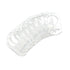 10 Clean Food Grade Transparent Silicone Adapter Rings Holder for Button Style Maam Dummy Baby Pacifier Soother Teething Ribbon Clip...
