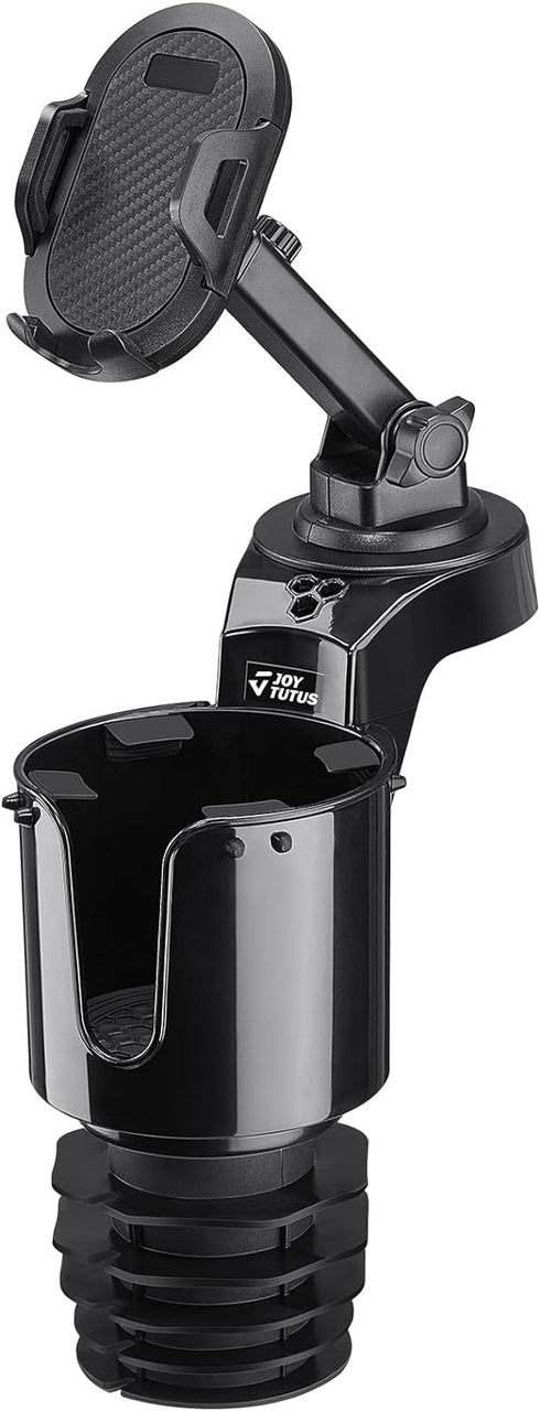 JOYTUTUS Cup Holder Phone Mount for Car, Car Cellphone Large Adapter Long Arm with 360 Degree Rotation, Compatible iPhone, Samsung & All Smartphon...