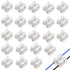 Tnisesm 100Pcs Push Quick Wire Cable Connector,White Wiring Terminal,Spring Loaded Electrical Connectors for Home Lighting Appliances & Automotive...