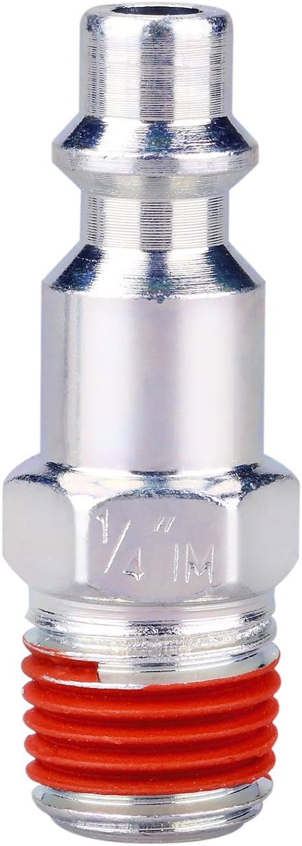 WYNNsky Air Tool Coupler and Plug Kit, 1/4 Inch NPT Fittings Industrial Type, 7 Piece w/Storage Case...