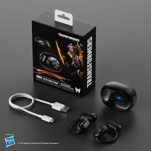 Transformers TF-T20 Open Ear Headphones Wireless Bluetooth 5.4 Earbuds, 60H Playtime Sport Earbuds Wireless with HD Mic Earhooks, Over Ear Headpho...