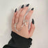 IFKM Vintage Silver Chain Finger Rings Bracelet, Gothic Punk Emo Cross Cool Simple Rings, Adjustable Statement Stackable Rings For Boy Wen Women...