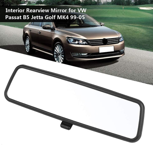 for for mk4 1999 rearview mirror Car Interior Rearview Mirror,Plastic + glass Inner Rearview Mirror for B5 MK4 1999-2005,3B0857511G(Black)...