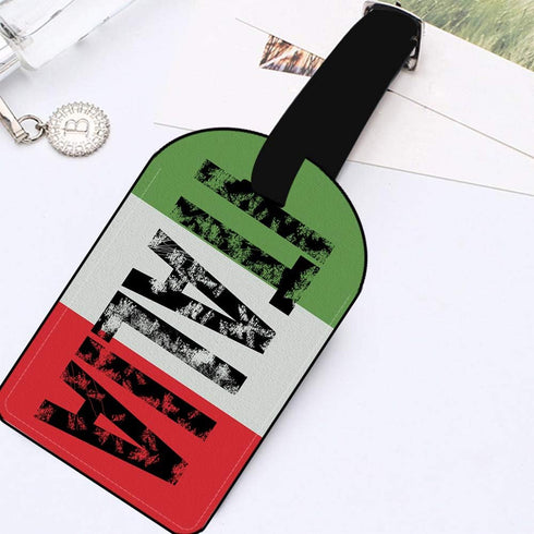 Italia-Italy Italian Flag Luggage Tag Suitcase Carry-On ID Bag Label Travel Accessories Baggage Name Tag - 1 pack...