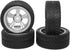 ShareGoo OD 2.55" RC 12mm Hex Plastics Wheel Rims & Rubber Tires Tyre for RC 1/10 On-Road Touring Racing Drift Car...