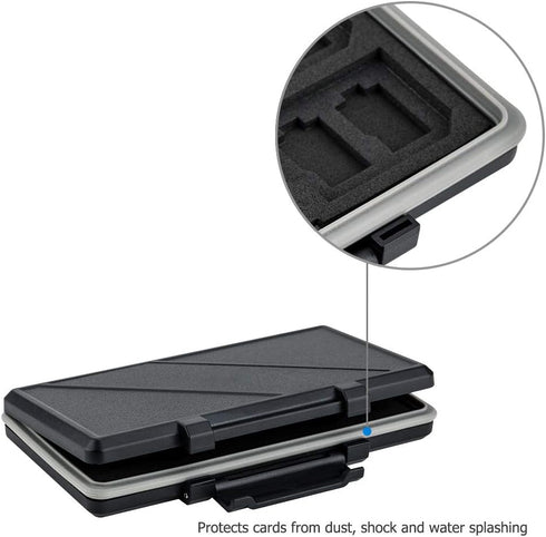 36 Slots Memory Card Case Holder Water-Resistant Keeper Wallet for 12 SD SDHC SDXC + 24 TF MSD MicroSD MicroSDHC MicroSDXC Memory Cards Storage Or...