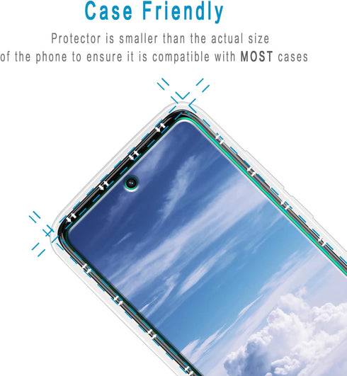 HPTech (2 Pack) Designed For Motorola Moto G 5G (2022) Tempered Glass Screen Protector, Anti Scratch, Bubble Free, Case Friendly......