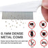 Pet Hair Comb, Flea Comb for Dog and Cat, Multifunctional Pet Grooming Comb Flea and Tear Stain Removal, 2 in 1 New Dog Face Combs Tooth Stainless...