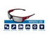 Bullhead Safety Eyewear Dorado Safety Glasses with Dual Lenses, ANSI Z87+, Anti-Scratch Coating and UV Light Protection, Silver Mirror Lenses, Two...