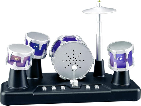 PowerTRC Finger Drum Set, Mini Electric Small Desktop Fun Novelty Accessories Instrument Game Party Favor with Lights & Sounds for Kids Adults...