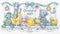 Dimensions Counted Cross Stitch Kit Baby's Friends Birth Record Personalized Baby Gift, 14 Count White Aida, 14" x 8"...