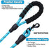 Dog Leash 10FT Thick Durable Nylon Dog Rope - Comfortable Padded Handle Reflective Rope Dog Leash for Medium Large Dogs with Collapsible Pet Bowl ...