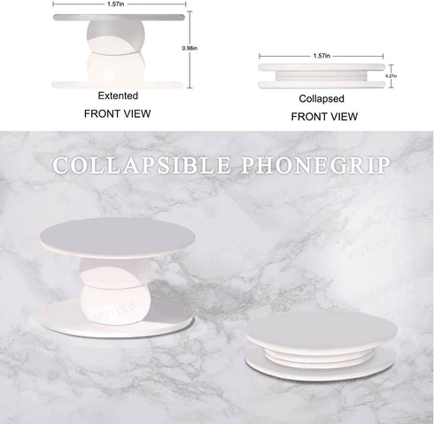 Clear Crystal Glitter Collapsible Expandiing Moblile Phone Grip Stand Holder for Smartphones and Tablets Cell Phone Accessory (Colorful Glitter).....