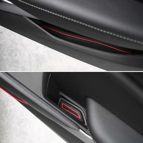 CheroCar for Camaro Gate Slot Non-Slip Center Console Cup Holder Pad Inserts Door Groove Mats for Chevrolet Camaro Accessories 2017-2025+,Interior...