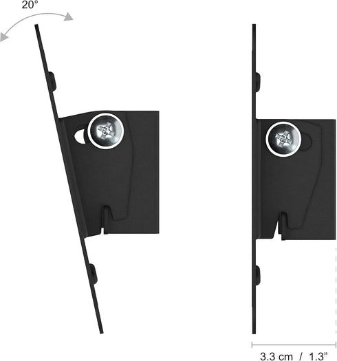 SWIFT110-AP Tilting TV Wall Mount for TVs up to 25-inch Black , 1 Count (Pack of 1)...