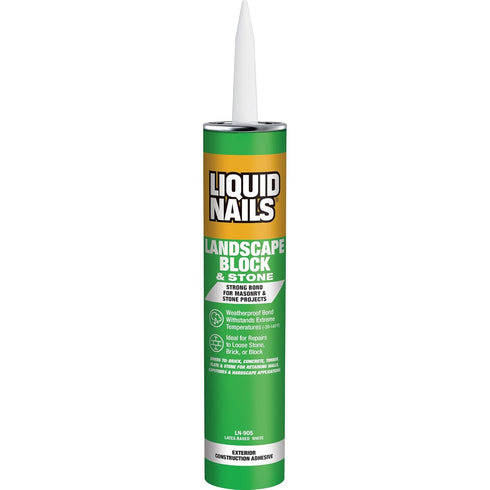 Liquid Nails - LN-905 Landscape Block Adhesive (LN905), Low VOC, 10 oz...