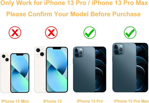 Back Rear Camera Glass Lens Replacement for iPhone 13 Pro and iPhone 13 Pro Max with Reparing Tool...