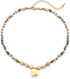 POMINA Real Amazonite Natural Gemstone Beaded Choker Necklace Semi Precious Stone Choker for Women Teen...