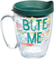 Tervis Bite Me Bait Fishing Made in USA Double Walled Insulated Tumbler Travel Cup Keeps Drinks Cold & Hot, 16oz Mug, Classic...