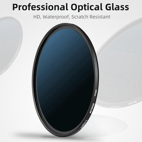 49mm ND100000 Filter, Slim 16.6-Stop Fixed Neutral Density ND Filter 49mm for Camera Lens...