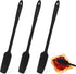 3 Pieces Silicone Jar Spatula, Long Handle Jar Scraper Spatula Non-stick Rubber Spatula Small Silicone Spatula for Jars Smoothies Blenders Cooking...