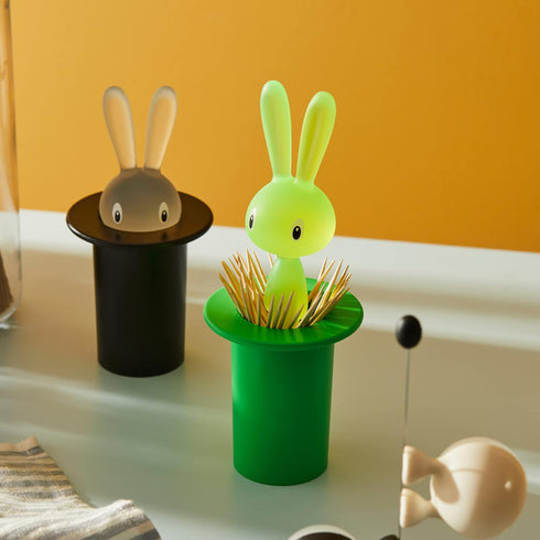 A di Alessi Magic Bunny Toothpick Holder, Green...