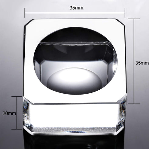 SATINIOR 2 Pack Crystal Ball Stand Clear Sphere Stand Crystal Sphere Holder Base for Display 60 mm to 90 mm Balls, Marbles, eegs...