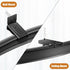 Curtain Track Brackets, Curtain Track Wall Mounting Hardware Black Curtain Track Accessories(10 Pack)...