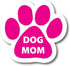 Magnet Me Up: Dog Mom Pink Pawprint Magnet Decal - 5 Inch - Heavy-Duty Automotive Magnet - Show Your Love for Dogs - Perfect for Cars, Trucks, SUV...