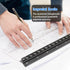 Architectural Scale Ruler,12" Aluminum Architect Triangular Ruler Engineers Ruler,Construction rulers for Architects, Blueprint,Students, Draftsme...