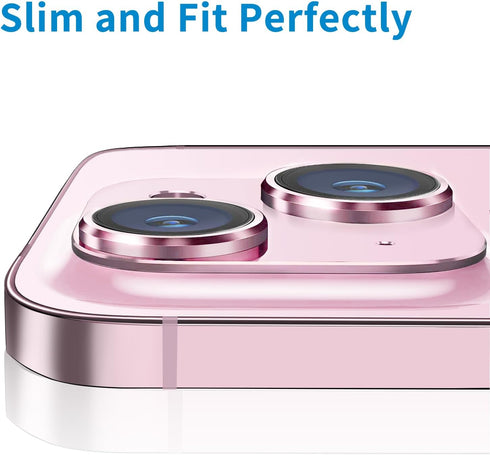Compatible with iPhone 15 and iPhone 15 Plus Camera Lens Protector, Anti-Scratch Tempered Glass Camera Screen Protector Shockproof Full Protective...