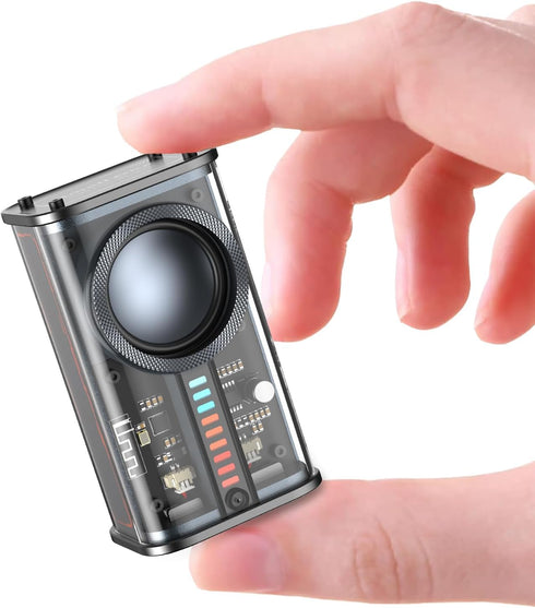 Portable Bluetooth Speaker with Lights, Transparent Wireless Mini Bluetooth Speaker with TWS, Perfect Small Speaker HD Sound and Bass for Office, ...