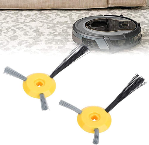 Zerodis Vacuum Cleaner Side Brush, 4pcs Sweeping Side Brush Fit for Shark Rv750 Rv700 Sweeping Robot Spiral Wool to Small Corners...