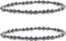 YANCHUN Obsidian Anklet Magnetic Slim Hematite Anklet Magnetic Therapy Ankle Bracelet Obsidian Anklet Anti Swelling Anklet Elastic Relief Anklet M...