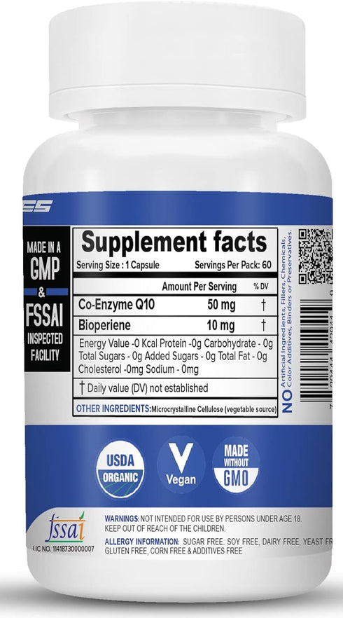 COENZYME Q10 (COQ10) 50MG - (120 Capsules)...