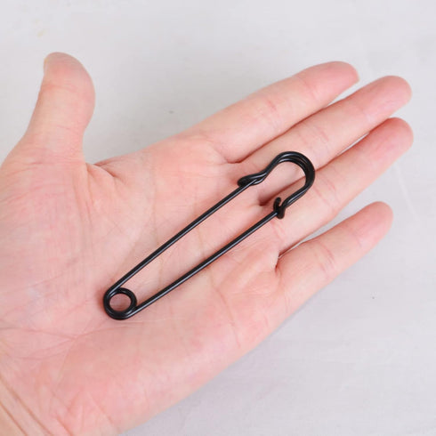 50 Pcs Safety Pins Heavy Duty Large Safety Pins Steel (Black)...