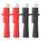 Goupchn Multimeter Push on Alligator Clips Set 4PCS Insulated Crocodile Clamps for Electrical Testing...