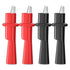 Goupchn Multimeter Push on Alligator Clips Set 4PCS Insulated Crocodile Clamps for Electrical Testing...