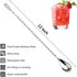 2Pcs Cocktail Spoon Long Handle Bar Spoon - 12" Metal Spoons Drink Mixers for Cocktails Stainless Steel Spoons Stirring Spoons for Coffee Bar Acce...