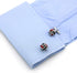Fashion Knot Cuff Links Classic Red & Black Woven Ball Cufflinks with Gift Box...