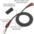 No Handle Dog Leash 3FT / 6FT, Tether Training Leash Tie Down, Dog Extension Rope Great for Exercising, Bicycle and Outdoor, Running, Walking...