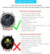 Compatible with Samsung Galaxy Watch 46mm/Galaxy Watch 3 45mm/Gear S3 Frontier/Classic Bands, 22mm Genuine Leather Cuff Bracelet Replacement Strap...
