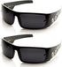 Locs Eyewear One-Piece Shield Hardcore Shades OG Gangsta Dark Lens Sunglasses...