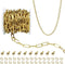 16.4 Feet (7mmX17mm) 18K Gold Plated Stainless Steel Chain Oval Paperclip Link Chains Bulk with Jump Rings Lobster Clasps Extender Chain for DIY J...